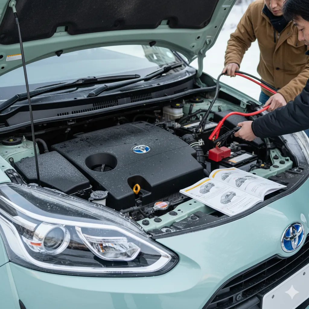 シエンタのバッテリーが上がるとどうなる?」セクション内、「バッテリーが上がった時の対処法