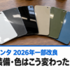 新型シエンタ2026年一部改良の価格・装備・カラーの変更点をまとめた図