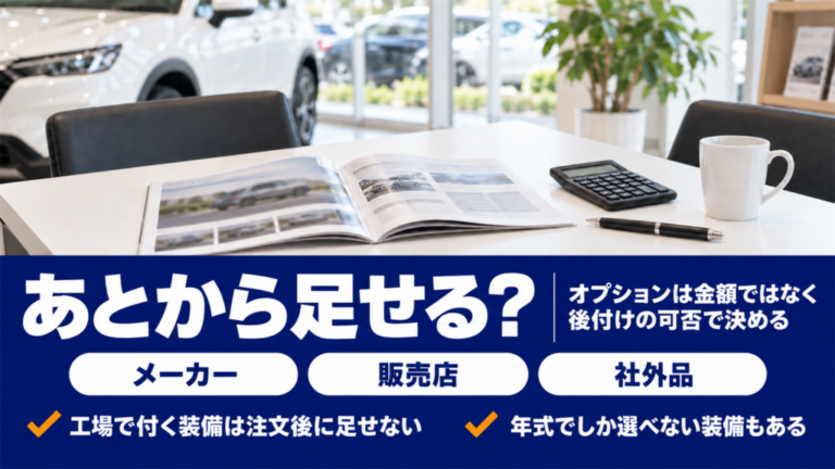 シエンタのオプションは後付けできるかで決まる｜必須装備を解説