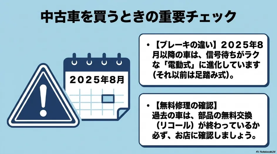 中古シエンタの改良時期とリコール対応状況を確認するポイント