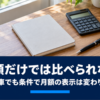 窓辺の木製デスクに置かれたノートと電卓と車の鍵