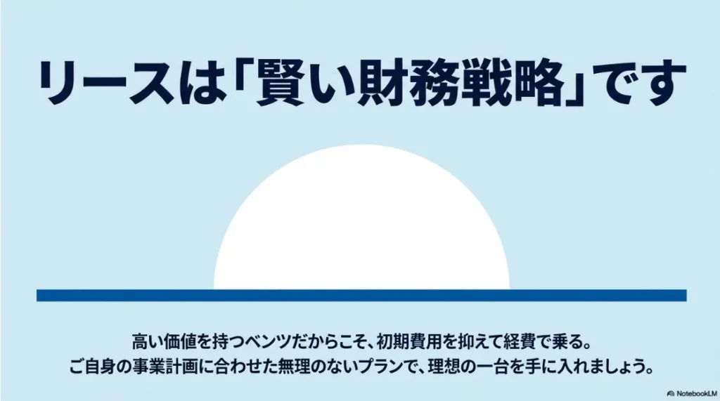 ベンツのリースを活用した賢い財務戦略のまとめ