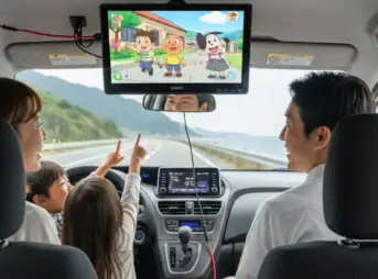 シエンタ後席モニター選び！視界確保とHDMI接続の正解