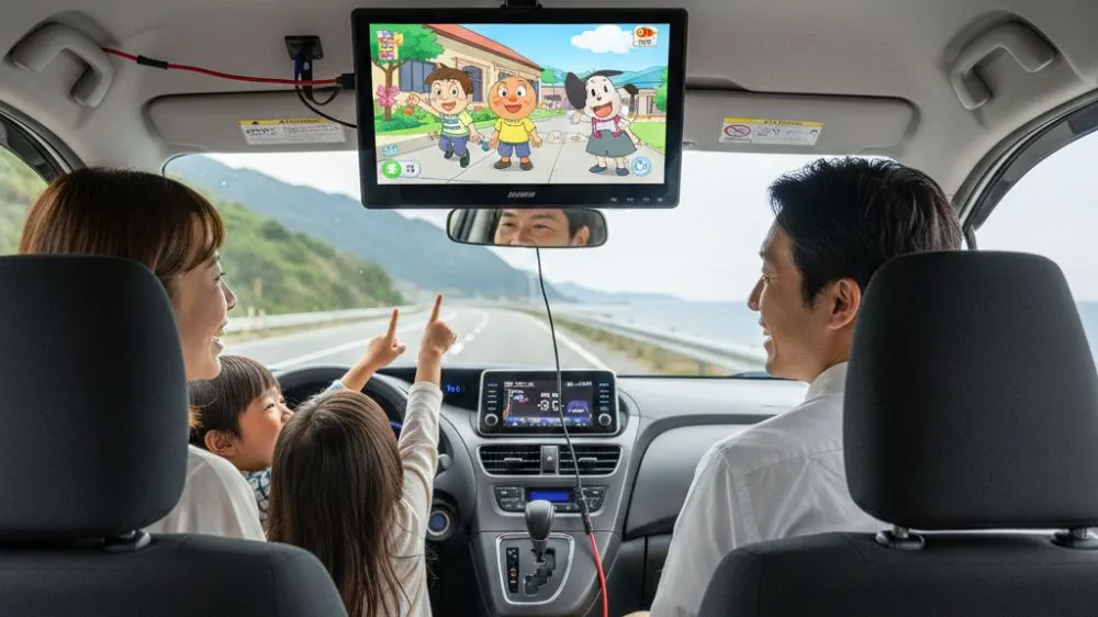 シエンタ後席モニター選び！視界確保とHDMI接続の正解