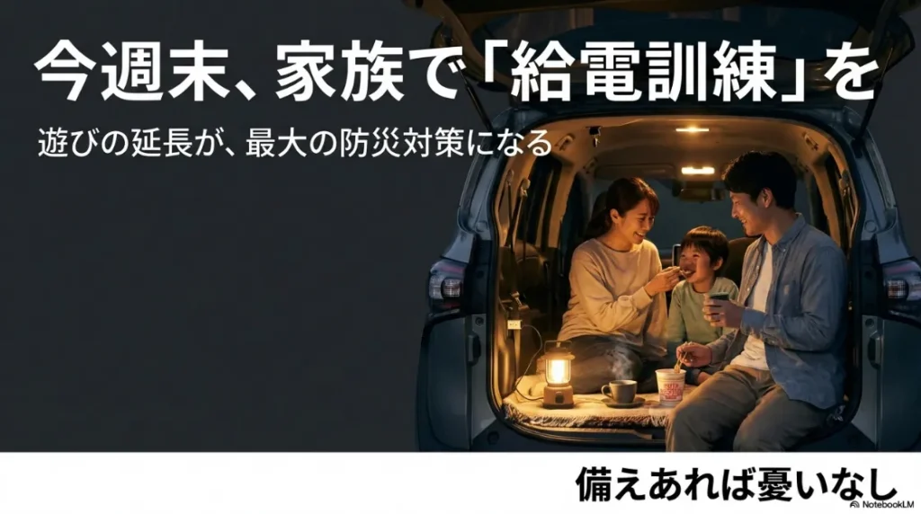 遊びの延長で備える「備えあれば憂いなし」のメッセージ