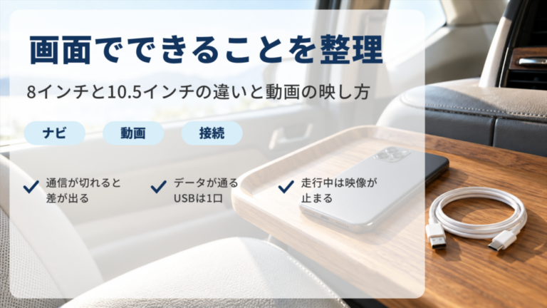 シエンタのディスプレイオーディオ｜機能と動画視聴方法を解説