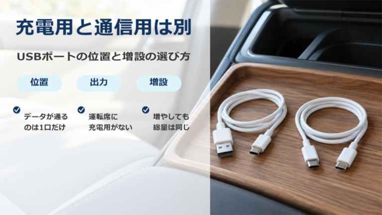 シエンタのUSBポート増設｜位置・用途・対応製品の選び方を解説