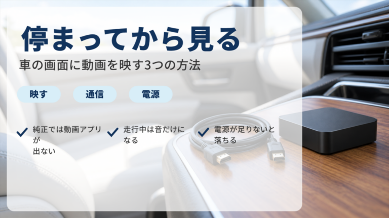 シエンタでYouTubeを見る方法｜停車中の選択肢を比較