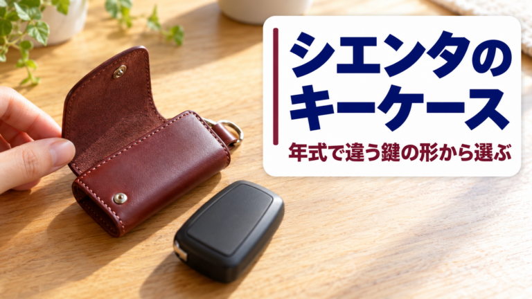 シエンタのキーケース｜年式で違う鍵の形と合うケースの選び方