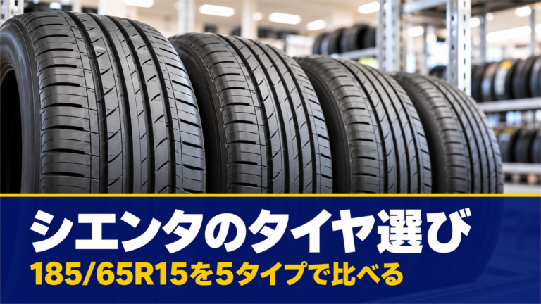 シエンタのおすすめタイヤ｜185/65R15を5タイプと荷重指数で選ぶ